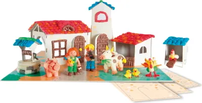 Produktbild von PlayMais Bastel Kreativität Classic Farm Bauernhof vorgestanzte Pappbögen 160044