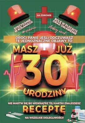 Image de Carte d'anniversaire avec ordonnance 30 - YEKU