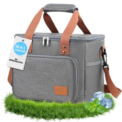 Kühltasche 18,6 L mit mehreren Fächern, weich, wasserdicht
