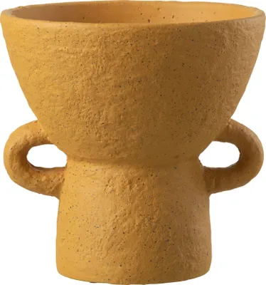 Zdjęcie produktu dla J-Line Wazon Zenia Ceramiczny Ochra Duży