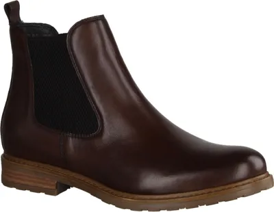 Produktbild von Tamaris 25056-356 Damen, Chelsea Boots, Leder, Muscat (Braun), Schlupfboots - Damenschuhe Modische Stiefelette / Boots, Braun, leder, absatzh&oumlhe: 15 mm