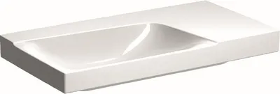 Immagine prodotto di Geberit Xeno 2 lavabo, surface de pose à droite, sans percement pour la robinetterie, sans trop-plein, 90x48 cm blanc avec KeraTect, 500534011, 500.534.01.1, 500.534.01.1