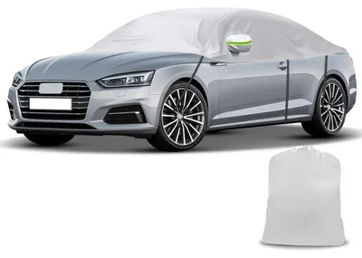 Image de Housse de protection pour voiture, demi-garage, imperméable, pour Audi A5/S5/RS5 Cabriolet, modèles de 2007 à 2024, couleur argent