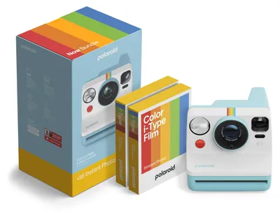 Produktbild von Polaroid - SofortbildKamera - Now Gen3 - Artic Blue + Color Film Bundle (16 Phot