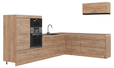 Obrázok produktu pre Rohová kuchyňa Vicco Fame-Line Dub Goldkraft/Dub Goldkraft 327 x 227 cm, AP Oak, Model 64393