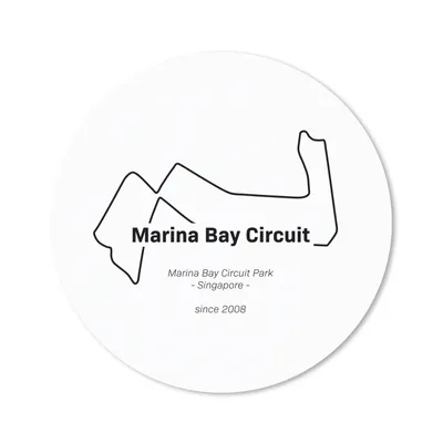 Produktbild von MuchoWow® Mauspad Mousepad F1 - Singapur - Rennstrecke 40x40 cm - Mousepads - Maus Mat - Pad - Mausunterlage - Schreibtisch Accessoires