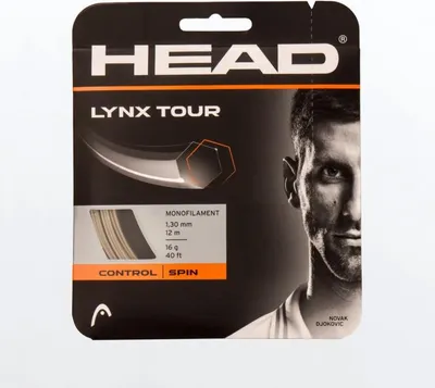 Produktbild von Head Racket Lynx Tour 12 M Einzelne Tennissaite Schwarz 1.30 mm Schwarz 1.30 mm