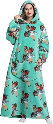 Productafbeelding van Oversized, uni wollen deken - Hoodie