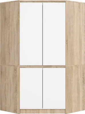 Immagine prodotto di Armadio angolare 100 cm LOTA - rovere sonoma / bianco