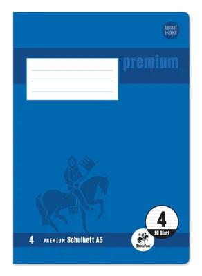 Produktbild von Staufen® 734010304 Schulheft Premium Lineatur 4 liniert ohne Rand