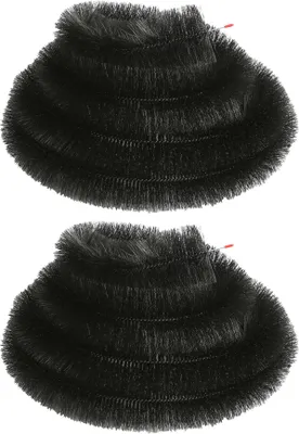 Produktbild von Blackspur Dachrinnenbürsten aus Edelstahl – 4 m – Schwarz