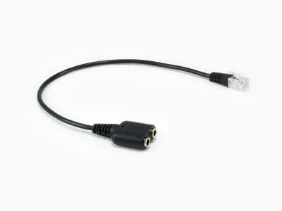 Image de Equip 147944 câble audio 0,25 m RJ-9 2 x 3.5mm Noir