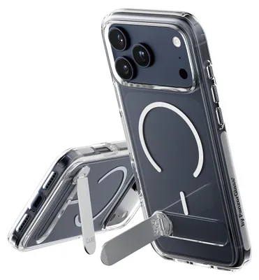 Produktbild von PanzerGlass CARE™ by ® Kickstand Case Transparent m. MagSafe iPhone 17 Pro Max, Cover, Apple, Apple - iPhone 17 Pro Max, Transparent