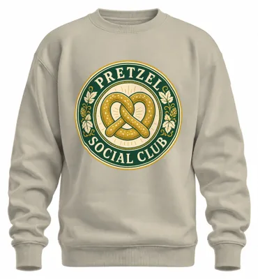 Produktbild von Pretzel Social Club   Trachtenshirt Lederhose Sweatshirt Pullover, Natur, M