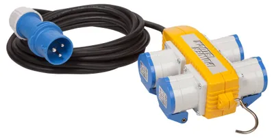 Image de Distributeur électrique CEE avec verrouillage, 4 prises et câble de 5 mètres, Brennenstuhl