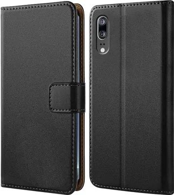 Produktbild von Handy Tasche für Huawei P20 Schutzhülle Bookstyle Etui Klapphülle Wallet Flip Cover Case Schwarz