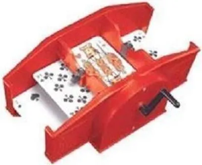 Produktbild von Amigo Kartenmischmaschine mit Kurbel rot