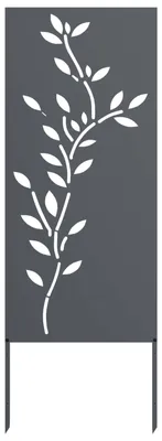 Imagen del producto de vidaXL - Malla de protección para jardín, diseño floral, color antracita, 50 x 140 cm