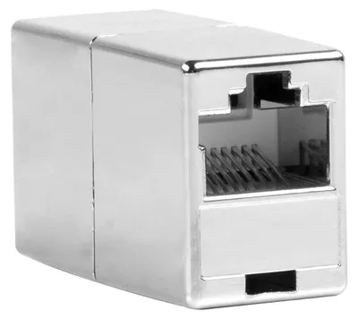 Produktbild von LAN Kabel Adapter RJ45 Netzwerk Verbinder – Ethernet Kupplung Doppelanschluss Cat 6