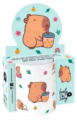 Obrázok produktu pre Hrnček na čaj Capibara Blubble 330 ml