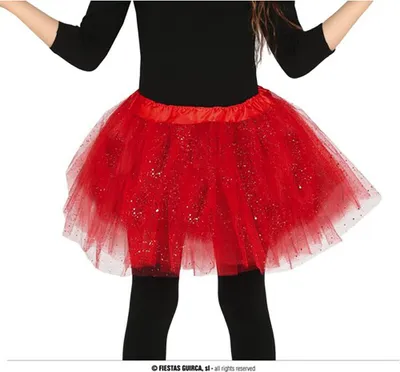 Produktbild von Glitzer Tutu für Kinder in Rot