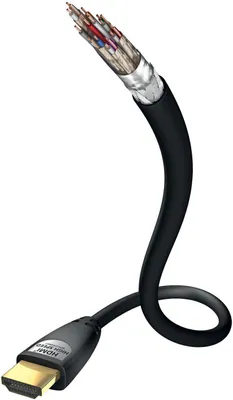Produktbild von Inakustik 00324515, HDMI, HDMI, Männlich/männlich, Gold, Schwarz, Kupfer
