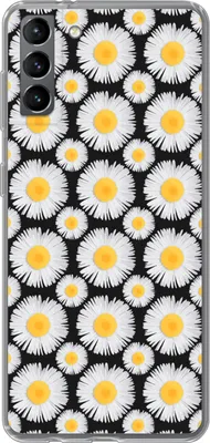 Produktbild von MuchoWow® Handyhülle Schutzhülle Hülle für Telefoonhoesje Samsung Galaxy S21 Plus Muster - Gänseblümchen - Blumen - Mädchen - Kinder - Kinder Silikon Softcase Handy Hülle - Handy-Tasche