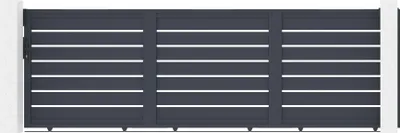 Produktbild von Schiebetor 4,5 m VOGEL H.140 graues Aluminium