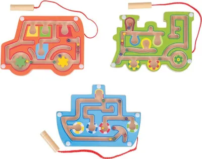 Zdjęcie produktu dla Drewniany labirynt magnetyczny Bigjigs Toys 1 szt