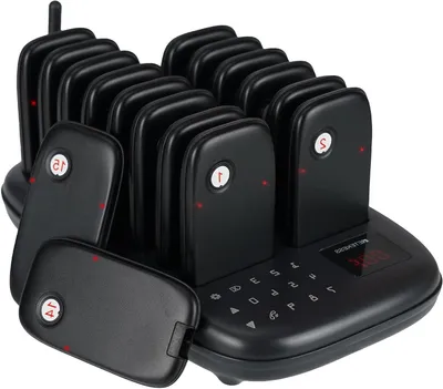 Obrázek produktu pro Systém upozorňování v restauracích – Systém volání – Pager pro obsluhu – Pager pro zákazníky – Pager pro gastronomii