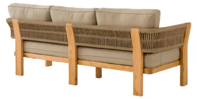 Obrázok produktu pre Béžová látková 3-miestna pohovka moderná na terasu a balkón