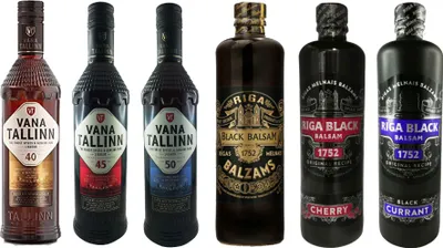 Produktbild von Kräuterlikör 6er Set Vana Tallinn Likör & Riga Black Balsam Sparset