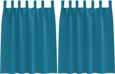 Obrázok produktu pre vidaXL Zatemňujúce závesy s krúžkami 2 ks Tyrkysová 140 x 140 cm