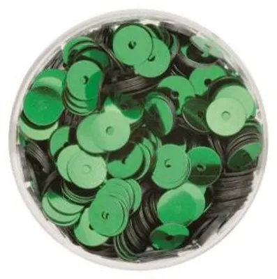 Produktbild von Glorex Paillettenscheiben 6 mm 7 g, grün