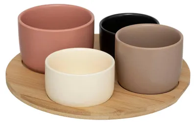 Obrázok produktu pre Sada na občerstvenie 4 misky Wavy Colors