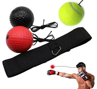 Obrázok produktu pre KAXL Boxovacie loptičky punchball, sada troch loptičiek s čelenkou