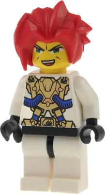 Produktbild von 1x Lego Minifigur Exo-Force Ha-Ya-To weiß gold Doppelgesicht Haare rot exf019