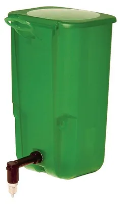 Productafbeelding van Groene drinknippelfles voor kuikens 1 liter