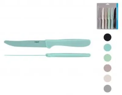 Immagine prodotto di H&H Set 6 coltelli lama in acciaio con rivestimento antiaderente