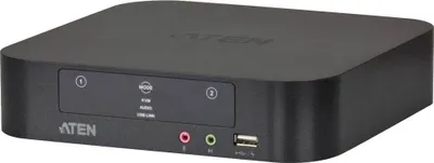 Image de Aten CS1942 CS1942 Commutateur KVMP 2x, Mini DisplayPort, pour 2 écrans, USB 2.0, audio