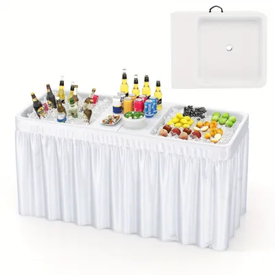 Imagen del producto de Mesa para picnics - Mesa para barbacoas - Mesa plegable - Dos compartimentos refrigerados