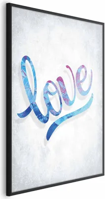 Produktbild von Posterpapier Poster - Love 60x90 cm Text m-A-0752-ao-a