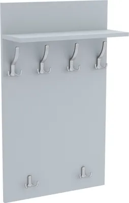 Obrázek produktu pro AKKE Hellgrau šatní panel MAXI - ALU háčky ŠxV: 60x120 cm