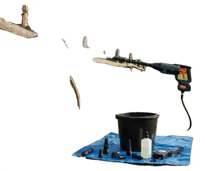 Productafbeelding van Accu-aangedreven hogedrukreiniger, 580 PSI (pond per vierkante inch) druk, draagbaar ontwerp, legergroen