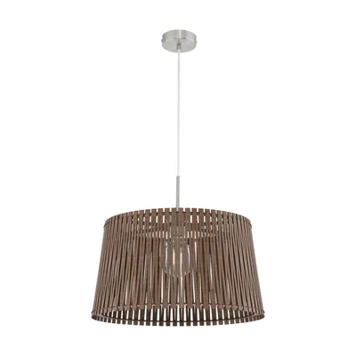 Produktbild von EGLO Sendero, Flexible Halterung, Braun, Satinierter Stahl, Braun, Stahl, Holz, Holz, I