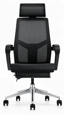 Produktbild von Ergonomischer Bürostuhl mit Netzrücken, Kopfstütze und Armlehnen