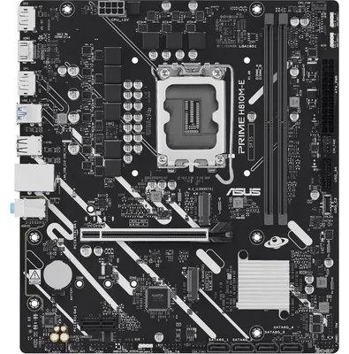 Produktbild von ASUS PRIME H810M-E-CSM, Intel, LGA 1851 (Socket V1), Intel Core Ultra (Series 2), LGA 1851, DDR5-SDRAM, 128 GB