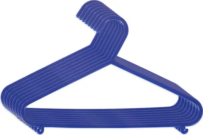 Produktbild von Bieco Kleiderbügel Kinder 8 St Dunkelblau | Länge ca 30cm | Baby Kleiderbügel | Kunststoff Kleiderbügel Kinder Baby | Baby Organiser Für Kleiderschrank | Kleiderbügel Baby | Baby Clothes Hangers