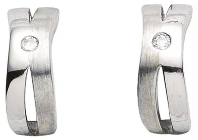 Produktbild von Miamar 05.2036 Damen Creolen Silber Zirkonia weiß