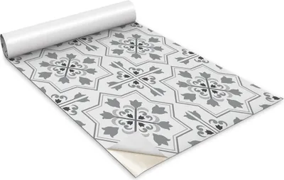 Obrázek produktu pro Samolepicí fólie na nábytek - dekorační fólie - stolní nábytek - lze stříhat na míru - šedý ornament - 100 x 50 cm